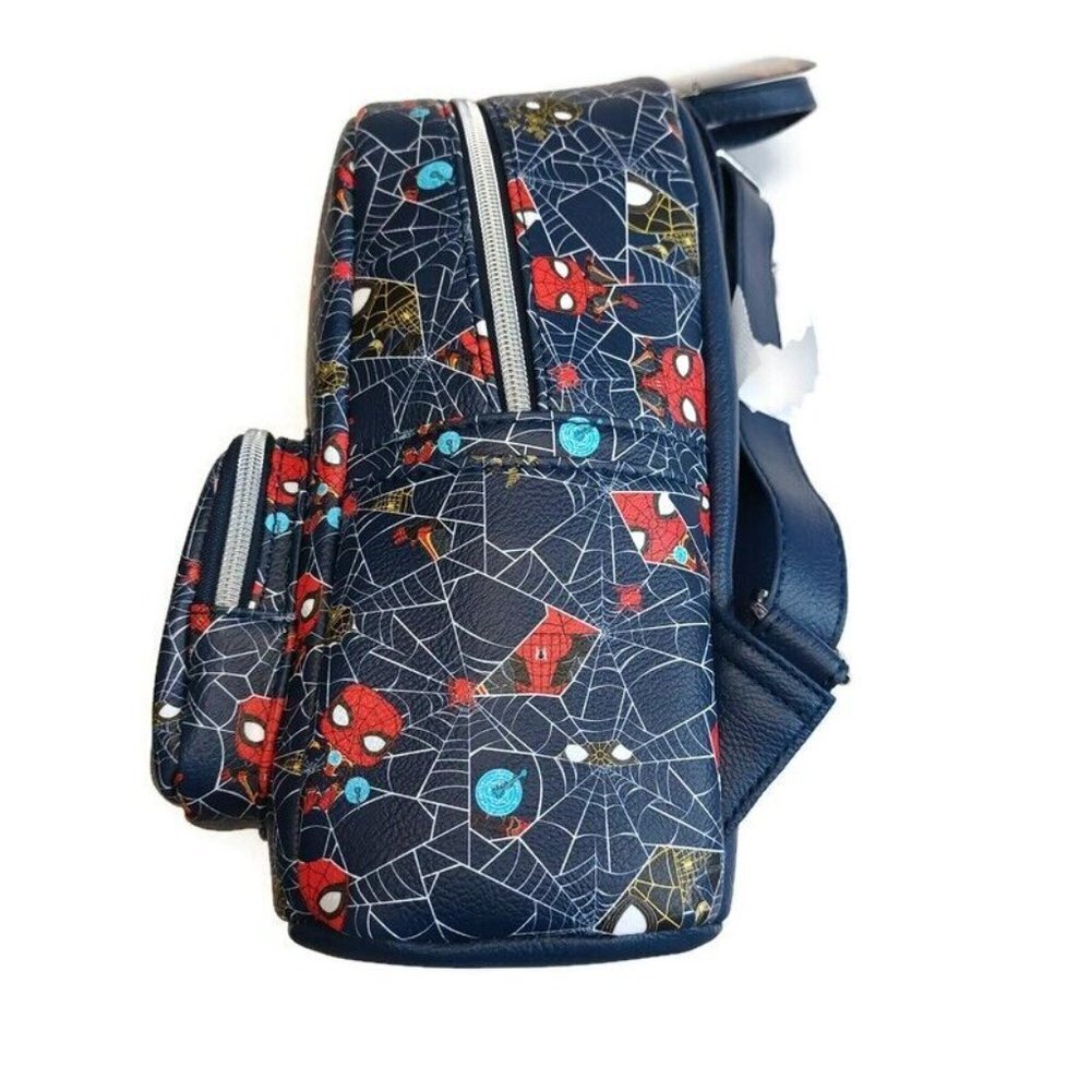 Funko Pop Marvel MINI Backpack Spider-Man Blue Multi-Color 11" x 9" Ages 8+ - Picture 3 of 6
